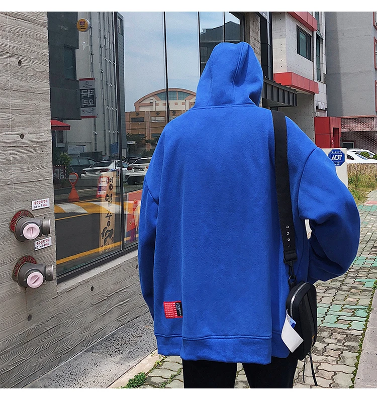 LAPPSTER мужские забавные графические толстовки Harajuku Overzied толстовки мужские s Уличная толстовка с капюшоном черные повседневные худи