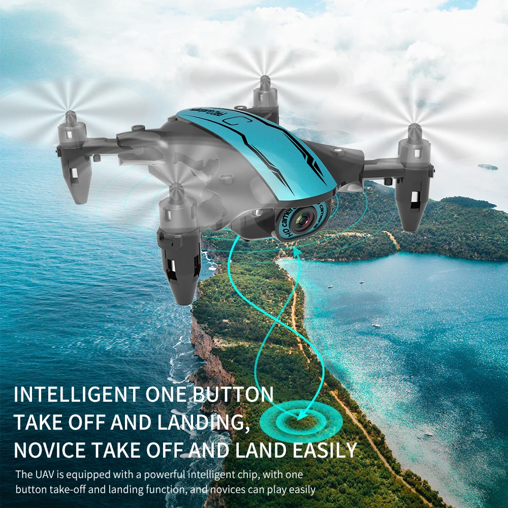 Mini Drone With 1080P HD Camera WIFI FPV Profesional Altitude Hold Dron Foldable RC Quadcopter Electric Helicopter Toy |