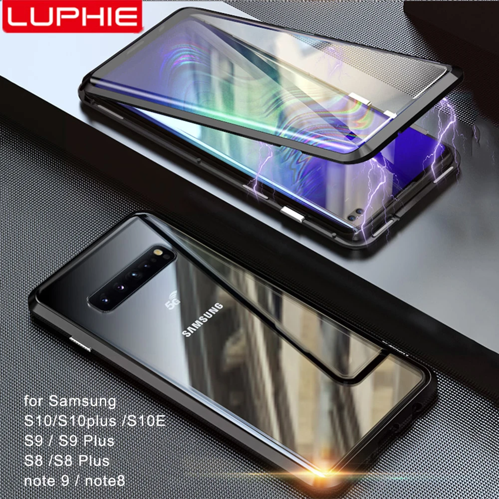 Luphie полный обернутый Магнитный чехол из закаленного стекла для samsung Galaxy S10 S10e Plus 5G
