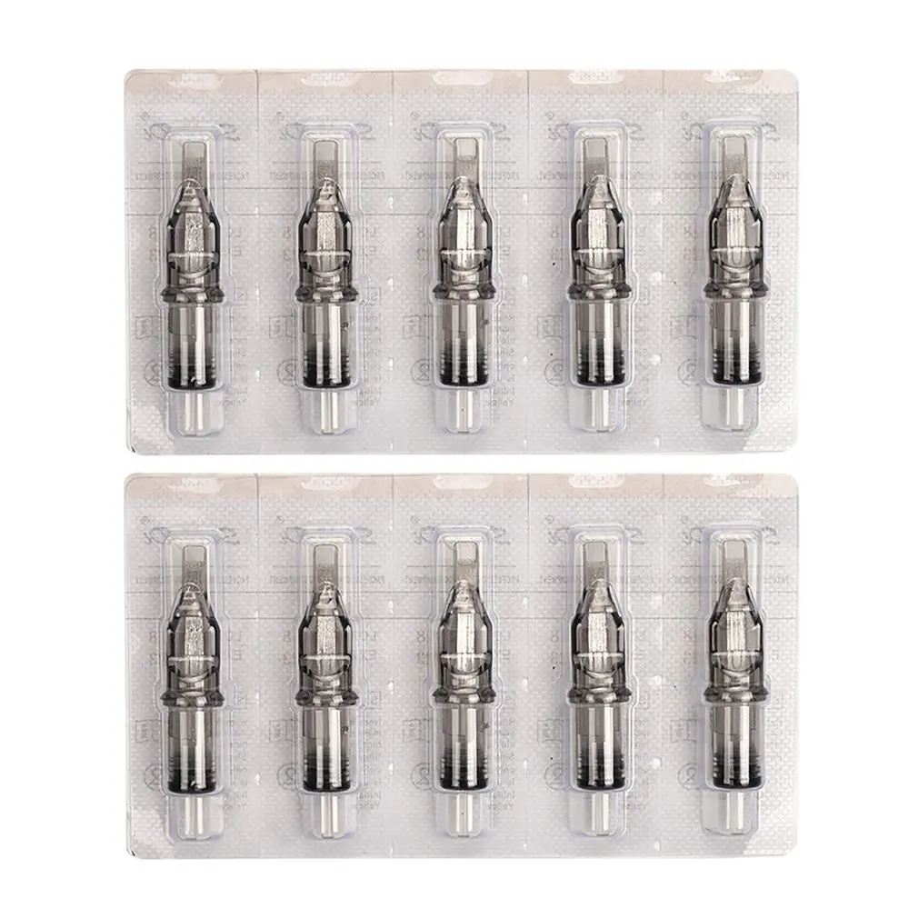 

10pcs Tattoo Cartridge Needles Disposable Semi-Permanent Makeup Eyebrow Tattoo Pen Machine Supply 5F/7F/9F/11F