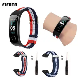 Тканевый нейлоновый браслет FIFATA для наручных часов Huawei Honor Band 54, сменный спортивный браслет, аксессуары для часов Huawei Honor Band