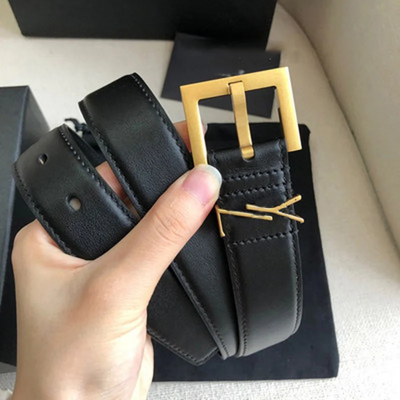 

Y 2021 2cm and 3cm Fashion Women luxurys men designers belts Classic Belt with Box real leather production the factory source