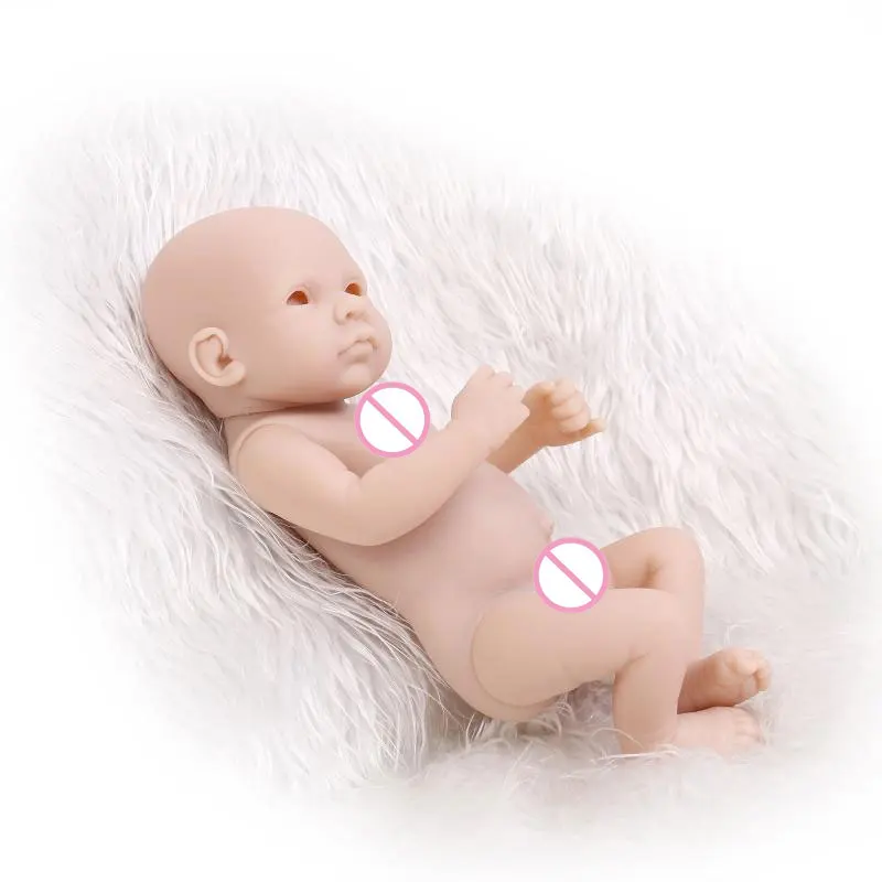 

26cm Reborn Doll Kit Lifelike Soft Silicone Full Body Vinyl Baby Mold Unpainted Blank Like Alive Toy Toddler Boy Sleeping Girl