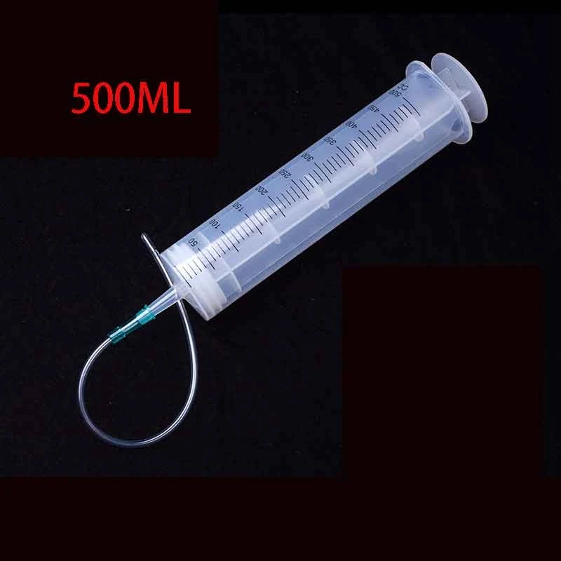 

Big Plastic Syringe 500ml 200ml Hydroponics Plastic Nutrient Sterile Health Measuring Big Large With Hose Nutrient Pet Feeder