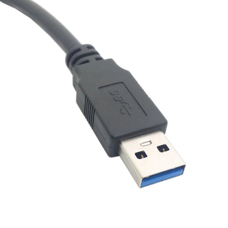 Кабель USB 3 0 A Male to Micro B с левым углом 90 градусов запорными винтами для Nikon D800 D800E D810 15