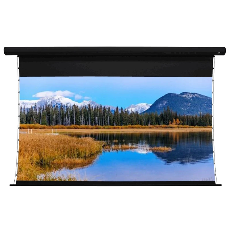 1 5-дюймовый Электрический акустически прозрачный экран проектора с натягиваемым