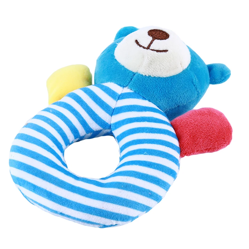 

Rattle Toys Baby Kids Cartoon Animal Plush Hand Bell Stroller Crib Hanging Rattles Infant Educational Toys Gifts 0-12 Months