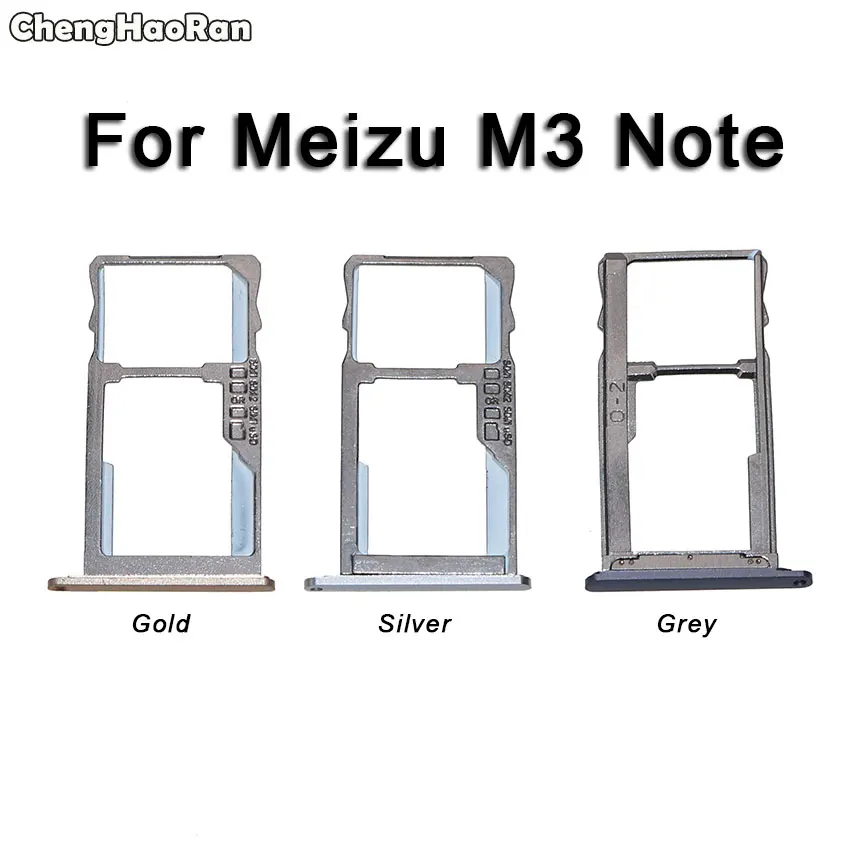 ChengHaoRan для Meizu M3 M5 M6 Note держатель лотка для sim-карты Micro SD слот для карты заменитель адаптера для Meilan 3 5 6