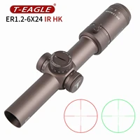 t eagle tactical riflescope spotting scope for rifle hunting optical collimator gun sight red green light er 1 2 6 x 24 irhk
