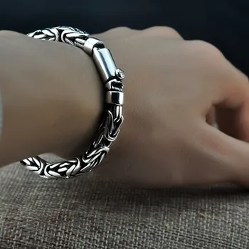 100% S925 Pure Silver Bracelet - Handmade - unisex 1