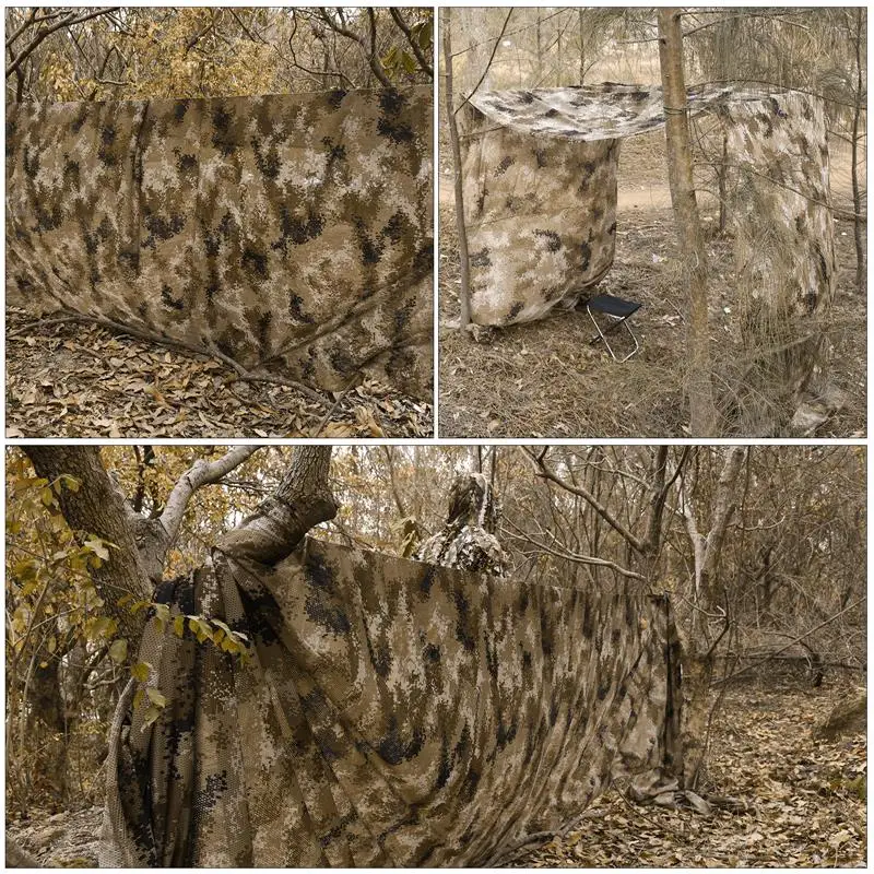 

Single Camouflage Mesh Fabric Shade Net Camo-net Garden Home Decoration Fence Shade 1.5Mx2 Awning Cover Hunting Accessory