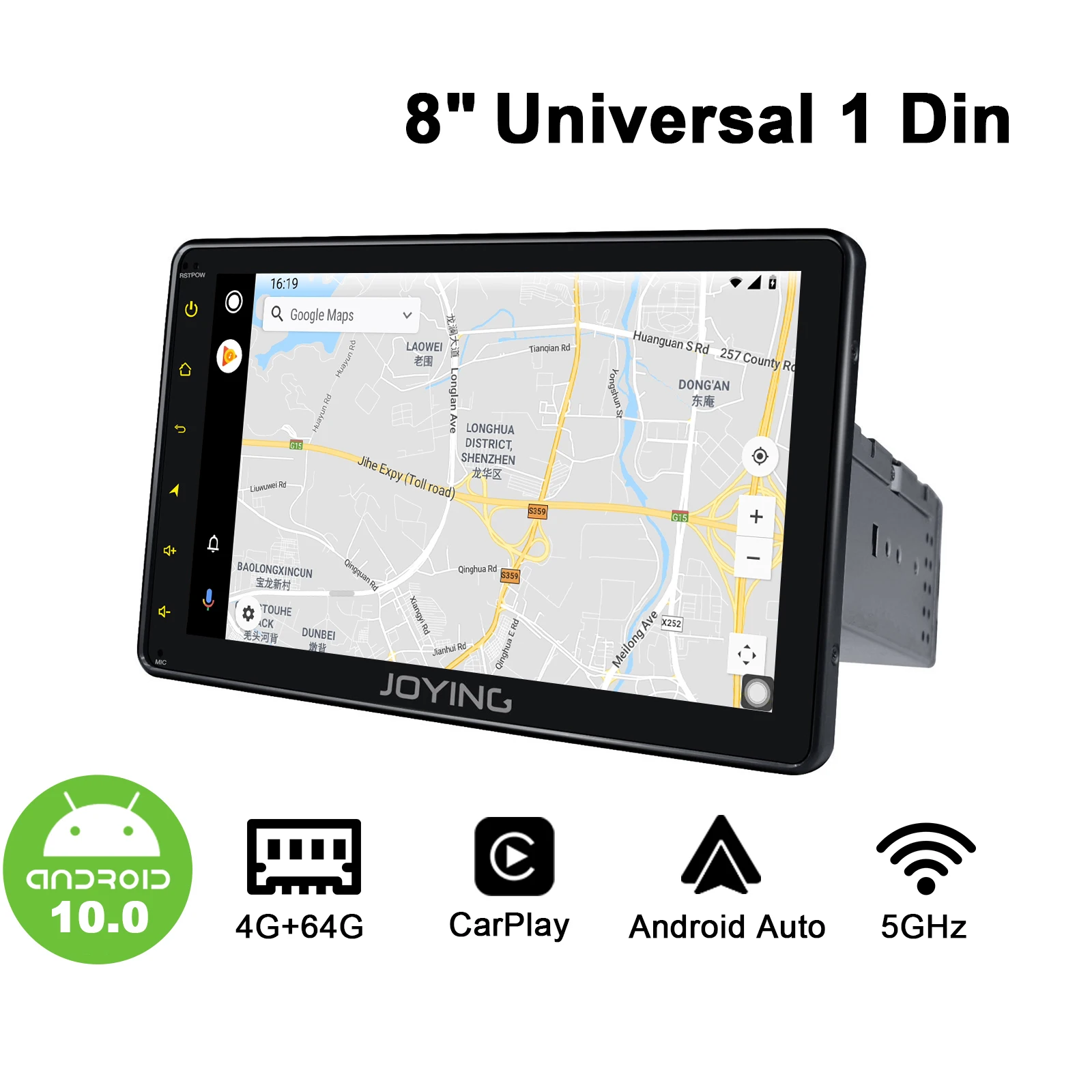 Универсальный автомобильный стерео радиоприемник DSP Carplay SPDIF 1DIN 8 дюймов 1280*720
