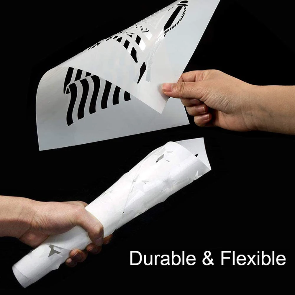 7 шт. пластиковый трафарет США 50 звезд карты флаги фотография для стекла и стен