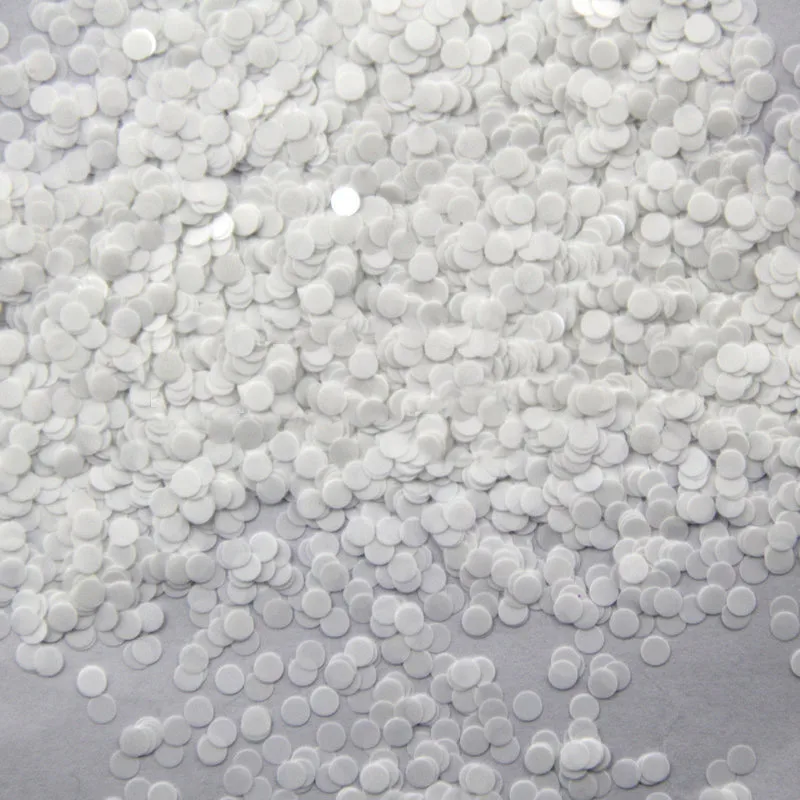 

Mixed Dot 48-500grams/lot Mix Colors Round Dot Spangle shape glitter Flake cosmetic powder for nail Gel (Neon White)