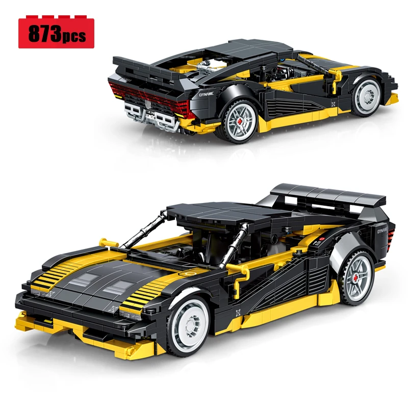 

New Technical Idea City Supercar MOC High Tech Racing Car Model Assembling Building Blocks Bricks Toys for Children Gift Set