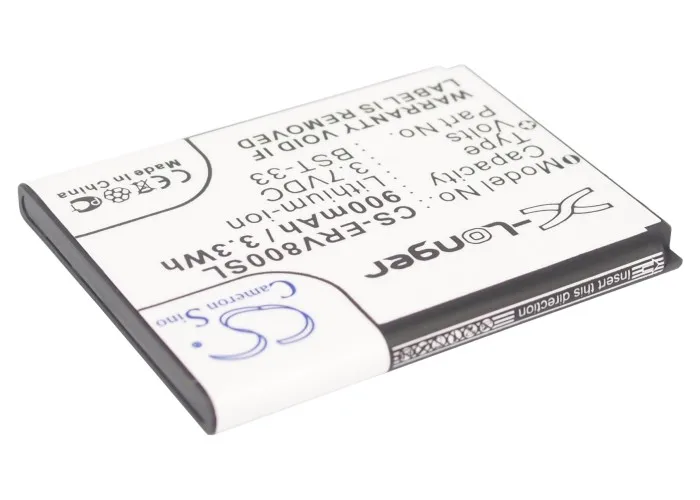 Аккумулятор Cameron Sino для Sony Ericsson BST-33 Idou Aino Naite K530i K550i K630i K660i K800i K810i 900 мА · ч/Вт ч |