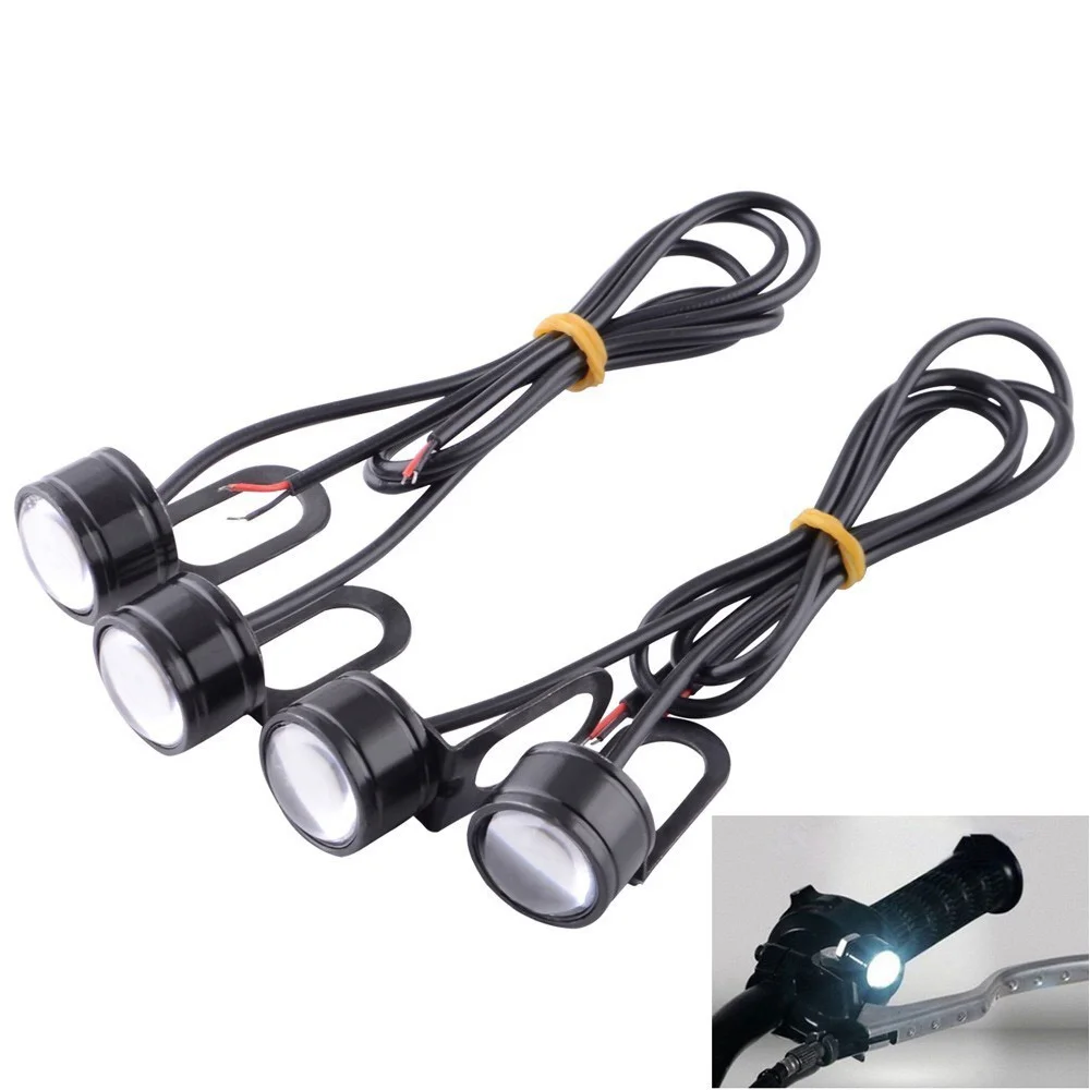 2 шт . мотоциклетные фары DC 12V 3W Eagle Eye дневные ходовые огни зеркало заднего вида