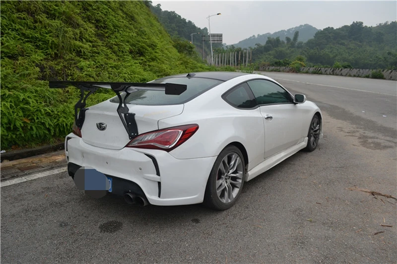 

Car Styling Carbon Fiber Material Rear Roof Spoiler Tail Trunk Wing Boot Lip Molding For Hyundai tiburon Genesis Coupe