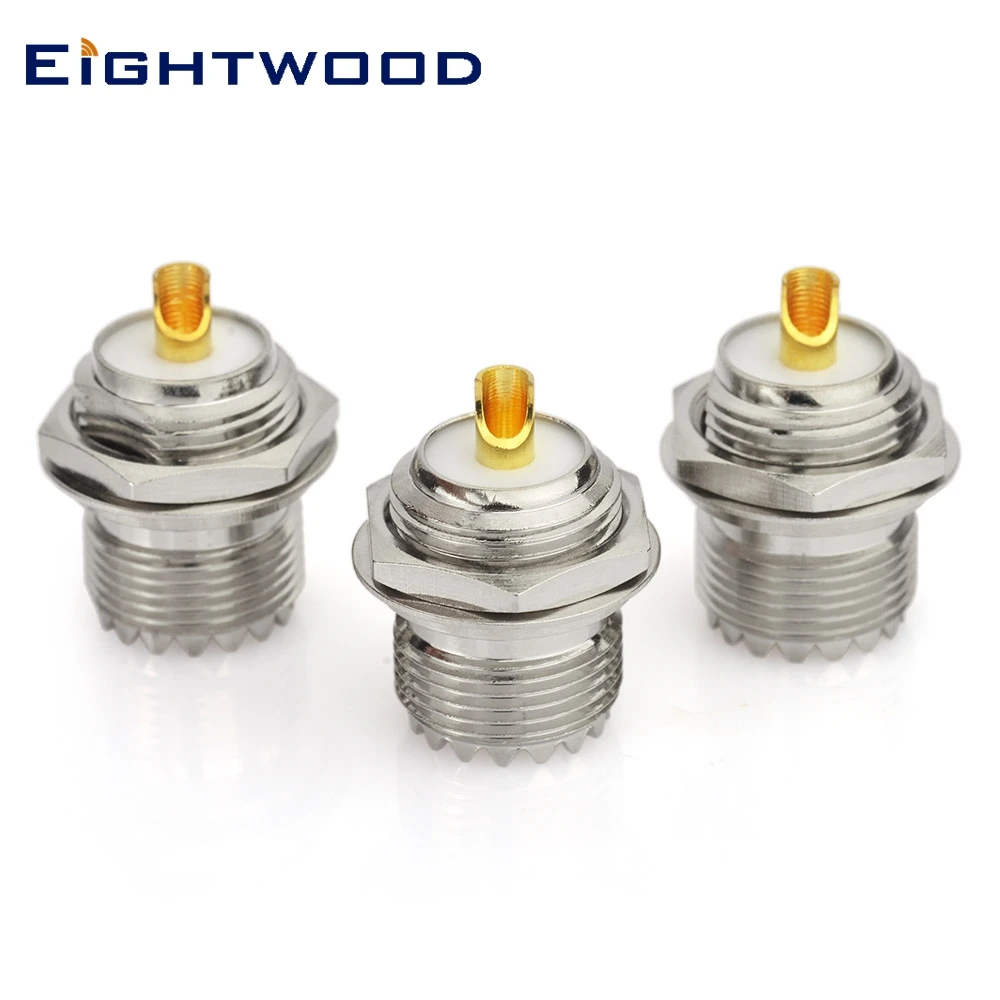 Eightwood 3 шт. SO239 разъем с гайкой UHF гнездо гайка ручка палка зажим припой чашка