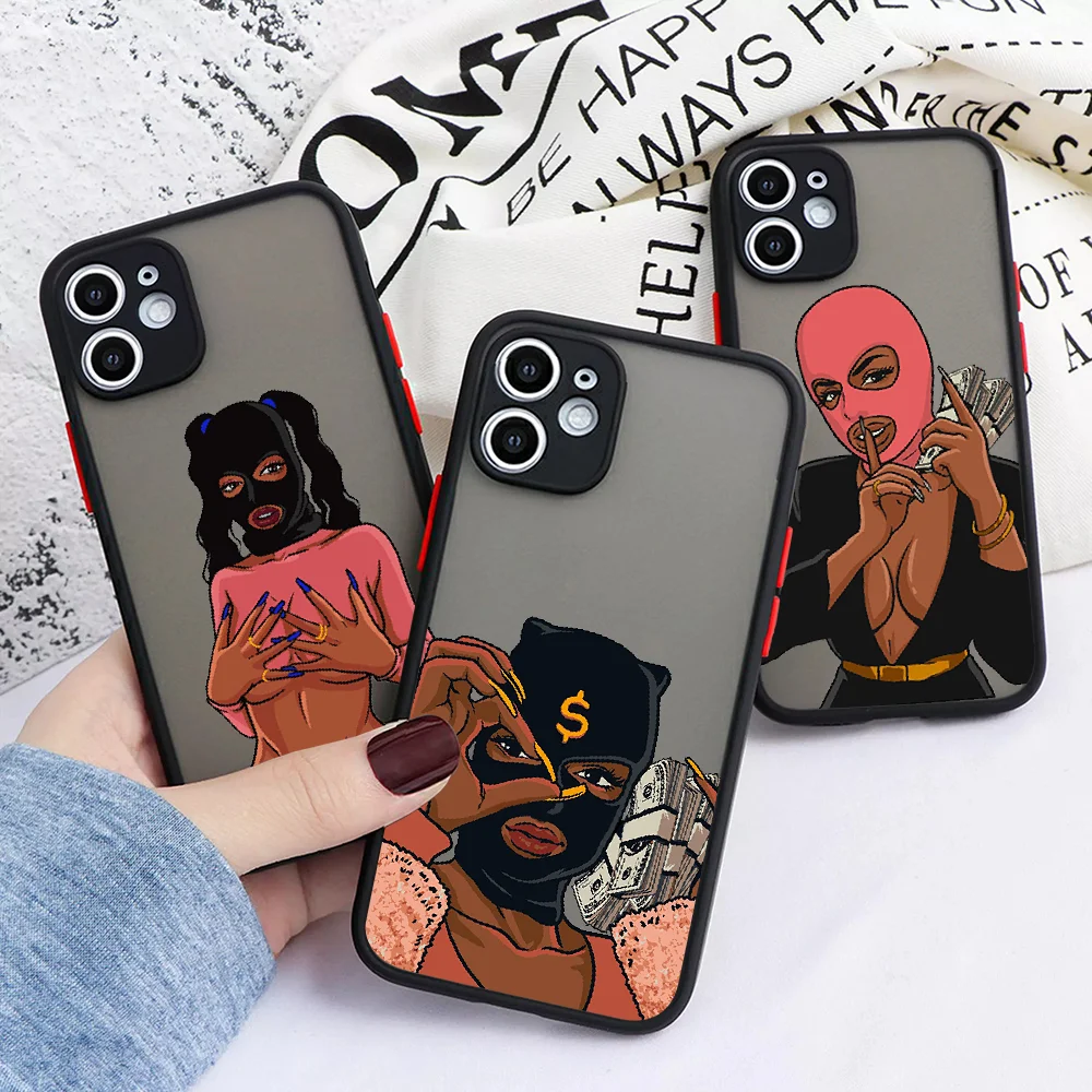 

Модный сексуальный чехол Devil Girl для телефона iphone SE 2020 6 6S 7 8 11 12 13 Mini Plus X XS XR Pro Max, матовый прозрачный роскошный