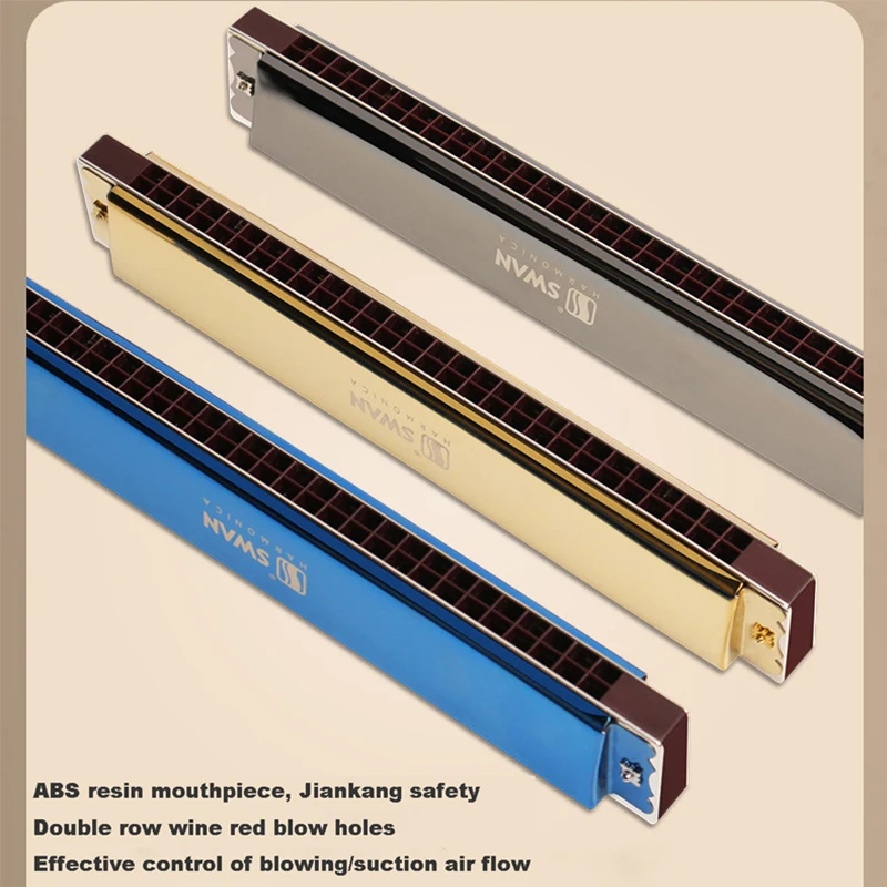 Harmonica Music Instrument 28 Hole C Tune Stress Polyphony Bruce Jazz Beginner Adult Professional Playing | Спорт и развлечения