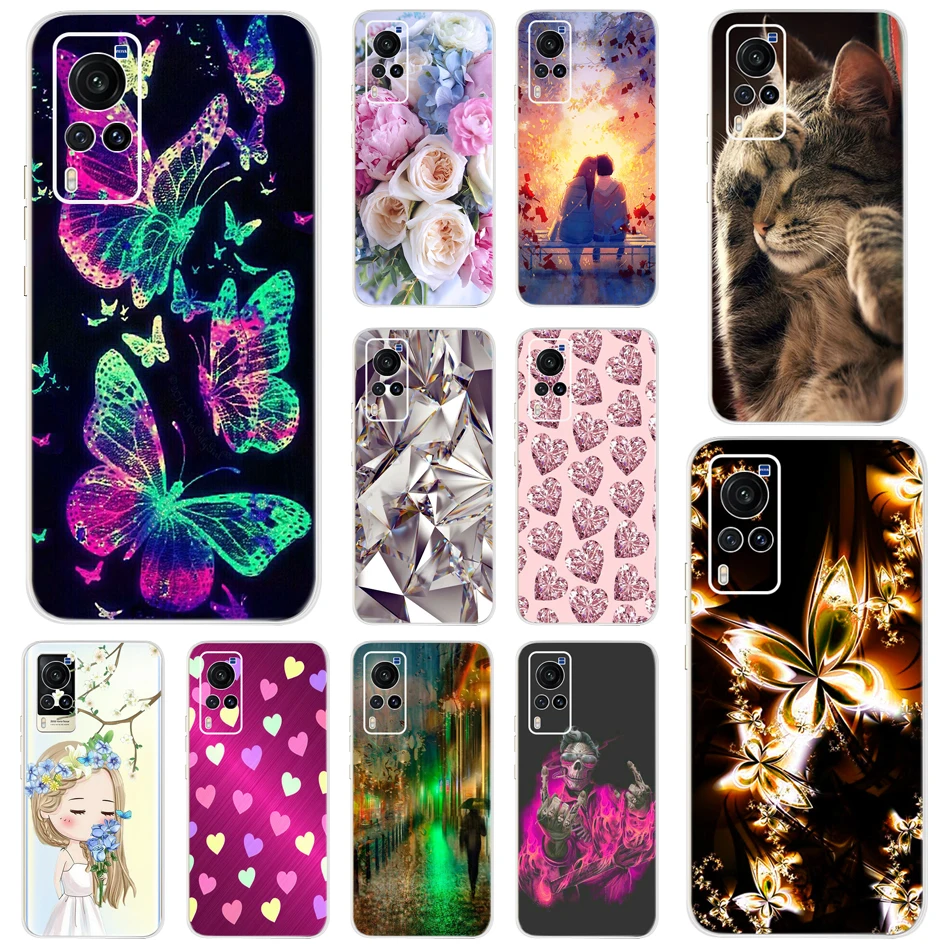 Чехол-накладка для VIVO X60 Pro, V2046A, V2047A, 5G, силикон