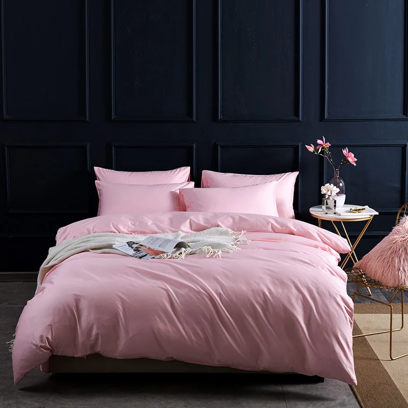 Однотонный сатиновый однотонный атласный длинный Чехол 60S 300 штук простыня и