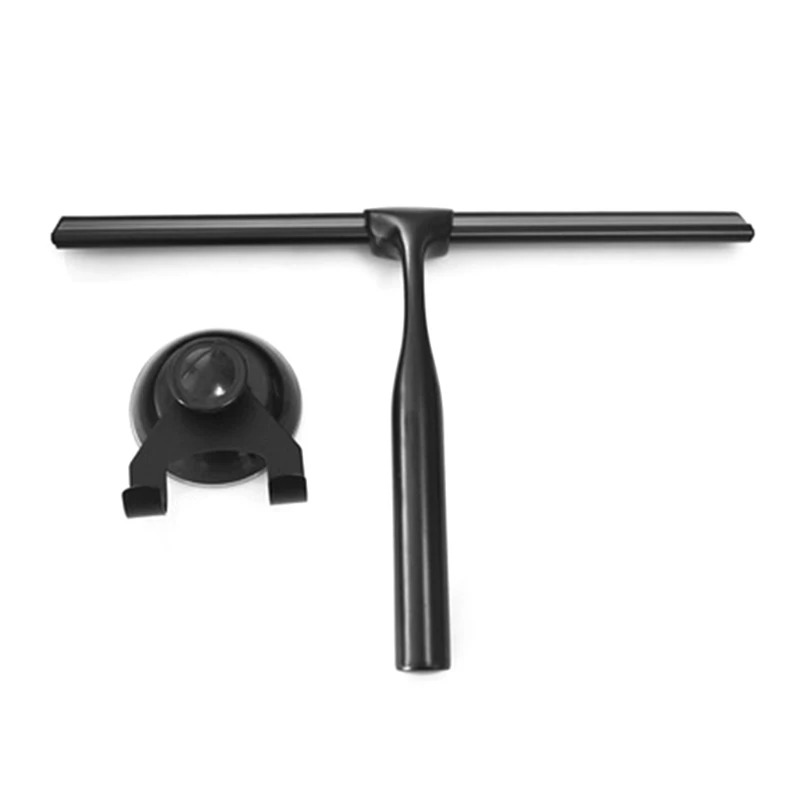 

Stainless Steel Shower Squeegee Window Wiper Cleaner with Suction Hook Bathroom 87HA