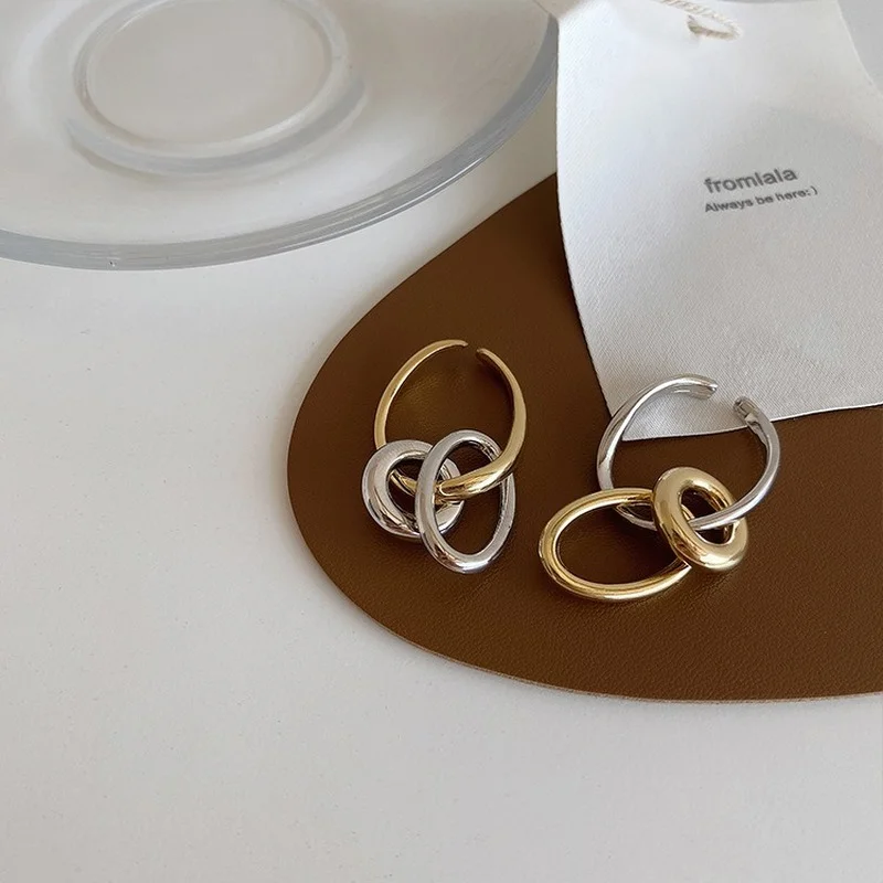 

Серьги-клипсы женские, металлические, позолоченные, круглые, овальные