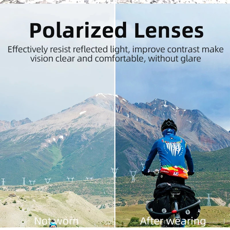 

2021 Kapvoe Polarized Cycling Glasses Men's Mountain Bike Goggles Sports Cool Sunglasses MTB Fishing Eyewear For Bicycle Woman