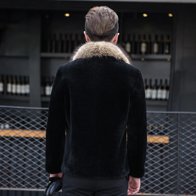 100% шерстяное зимнее пальто для мужчин теплая Роскошная длинная парка с