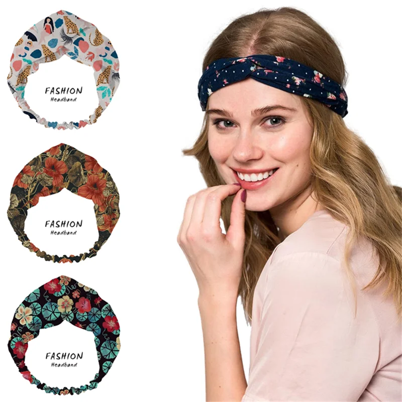 

2021 Women Cartoons Bandanas HairBands Turban Headwear Head Wrap Women Hair Accessories for Women girls Hair Bands ladies Hoop