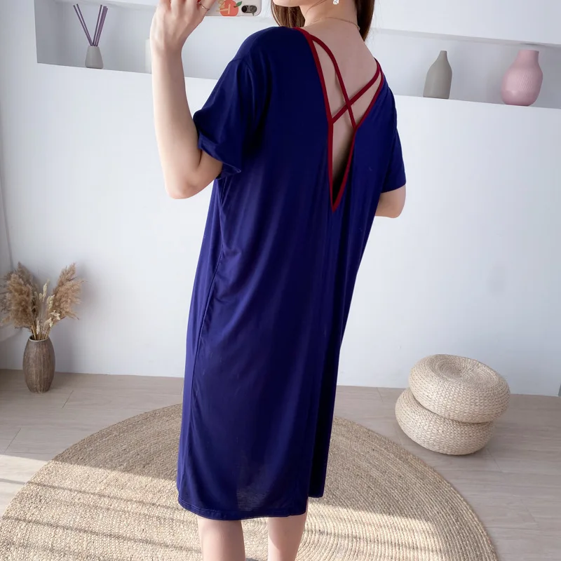 Размера плюс 6XL 150 кг летнее женское платье одноцветное Цвет форменное Женская