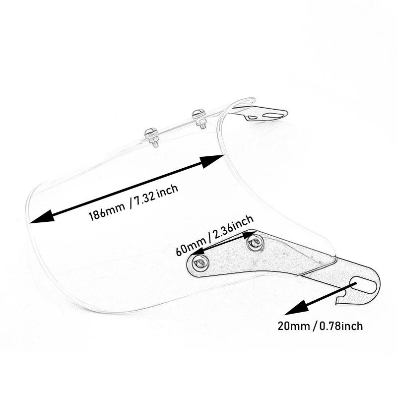 Универсальные регулируемые ветровые стекла для мотоциклов 5 7 дюймов Suzuki SV650 600N