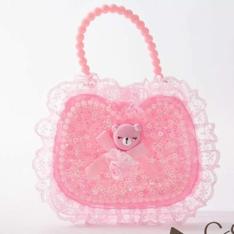 Bear Craft Toys Искусство ремесла Сделай Сам Игрушки для девочек творчества Сумки из натуральной кожи, ролевые Kawaii ручной работы Материал комплект для девочек игрушка кукла 3/4/5/6/7/8 лет - Цвет: Bear Craft Toys