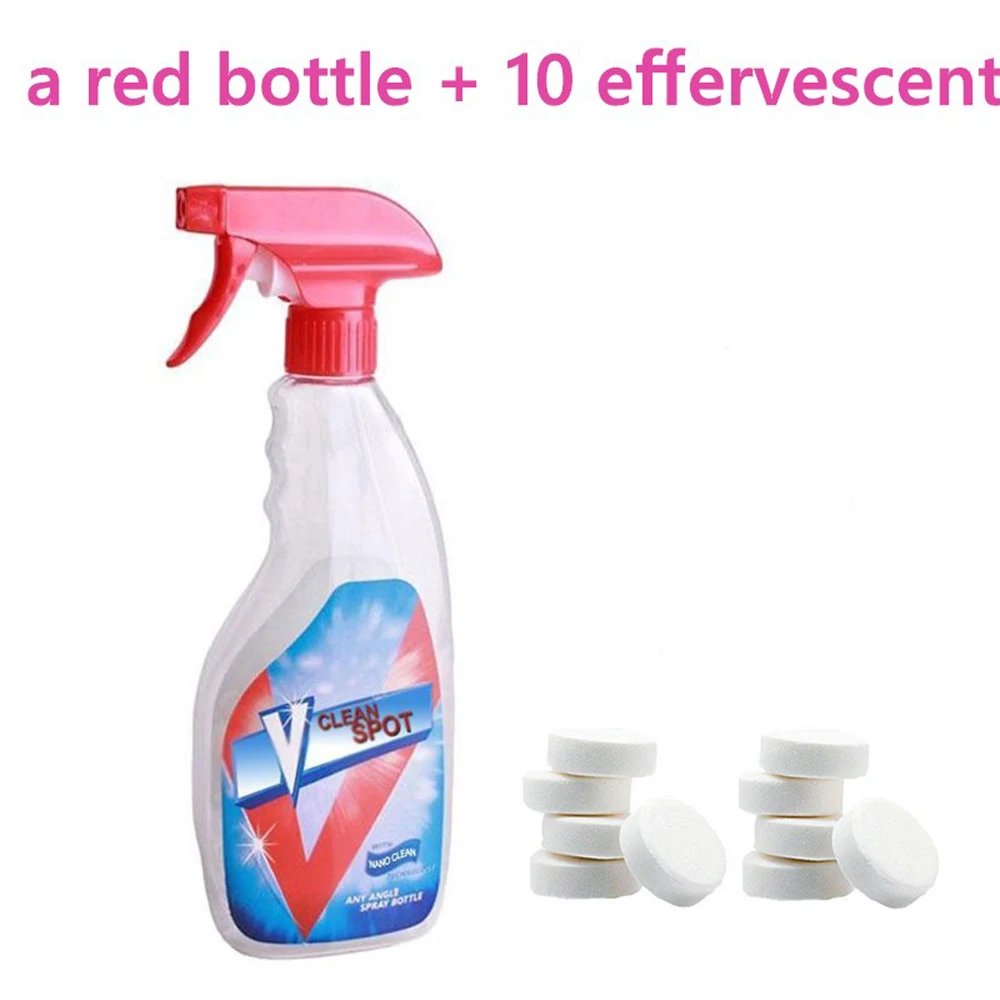 Red Многофункциональный Effervescent Спрей очиститель набор VClean место домашний чистящий концентрат домашний чистящий инструмент - Тип аромата: Red