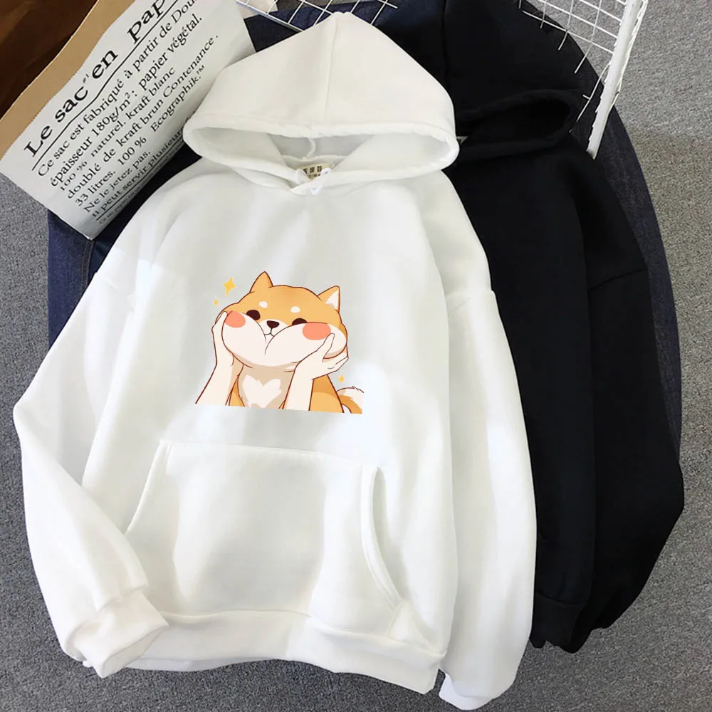 Толстовка женская с капюшоном милый свитшот в стиле оверсайз карманами