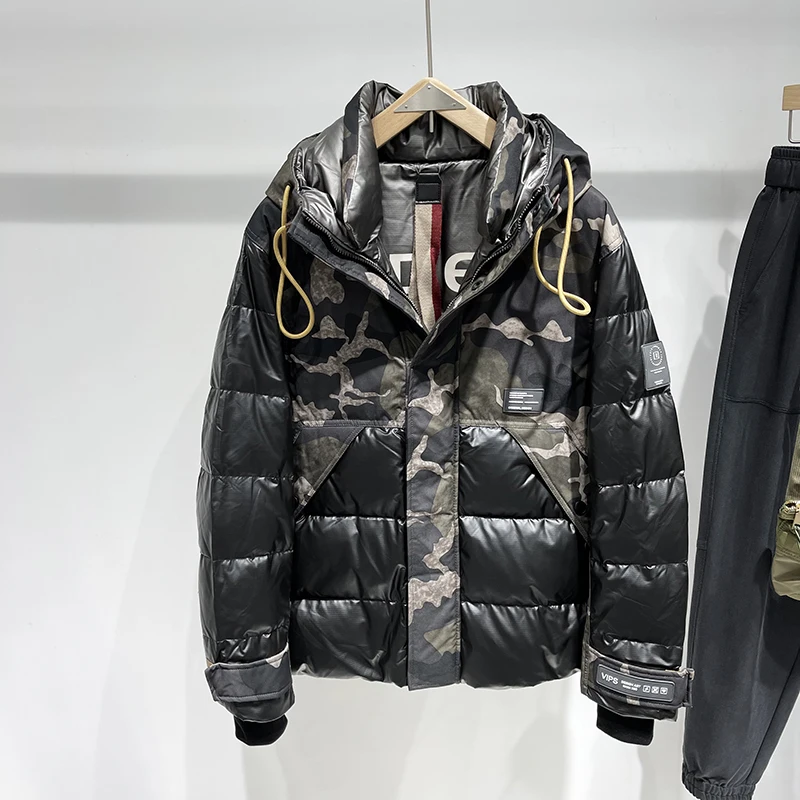 90 White Duck down Men's Hooded down Jacket 0666 Men Closing Men Jacket Men Winter Coat down Jacket Warm Men
