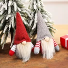 Рождественский Безликий гном Санта Рождественская елка подвесное украшение кукла украшение для дома кулон подарки висячие украшения вечерние принадлежности