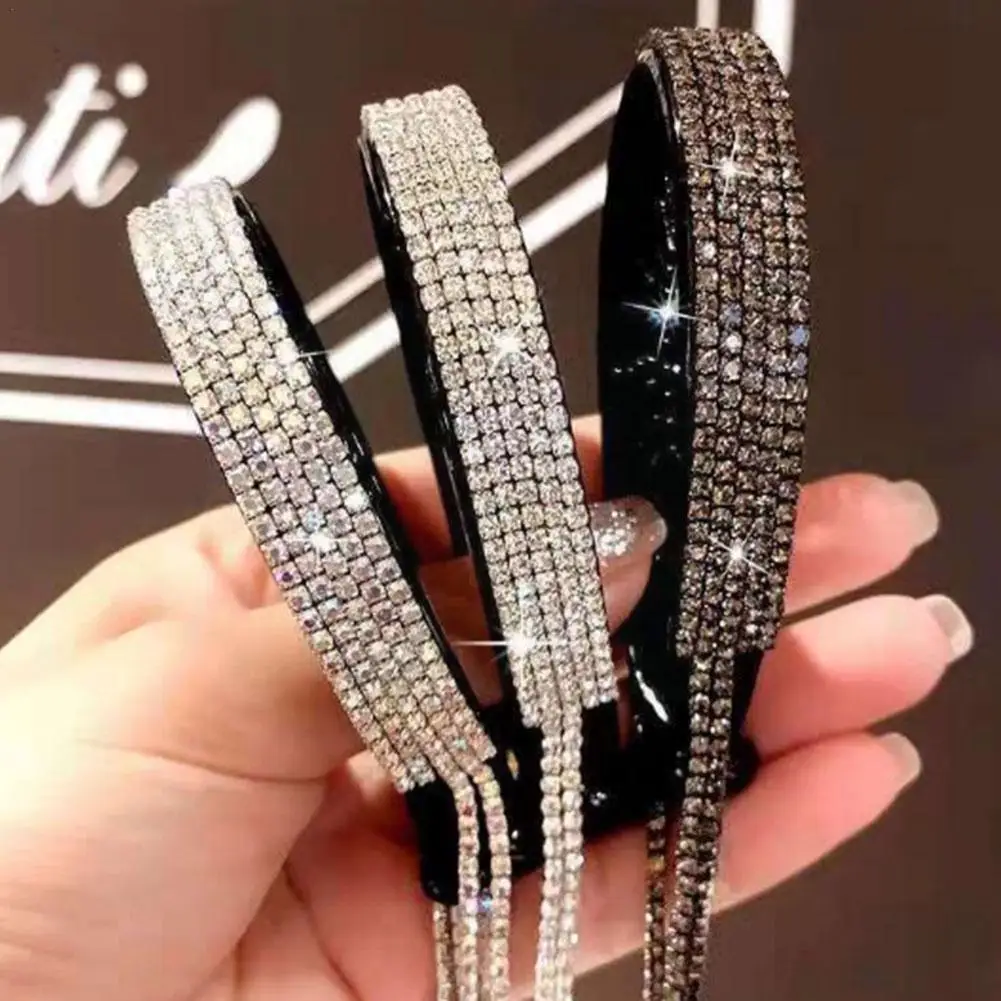

Fashion Shine Tassel Rhinestones Hair Clips For Women Temperament Hairpins Hair Accessories Jewelry Everyday Dress Up For P C2i8