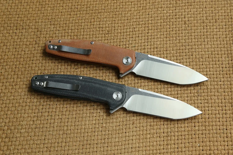 DICORIA YX 751 складной нож шарикоподшипник 14C28N лезвие льняная Ручка Кемпинг Охота