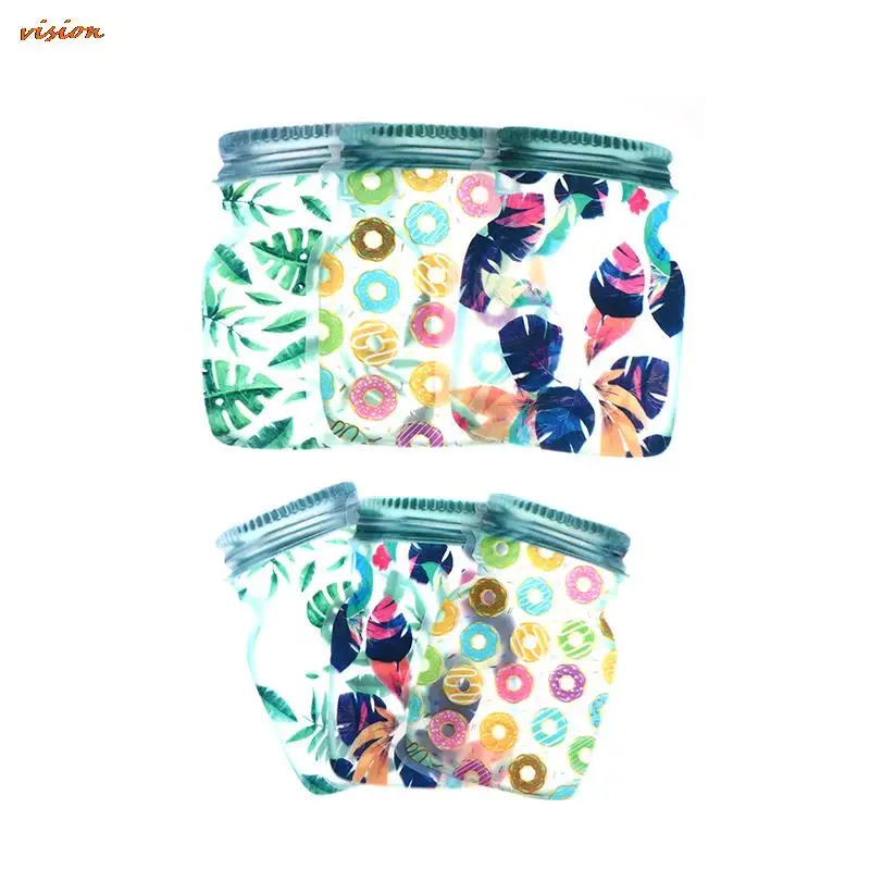 

5Pcs New Jar Zipper Bags Storage for Food Reusable Waterproof Seal Food Bag Kitchen Storage Bag Supplies