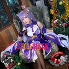 Костюм для косплея Genshin Impact Keqing, необычный костюм для косплея ONSEN с накидкой, изготовленный на заказ