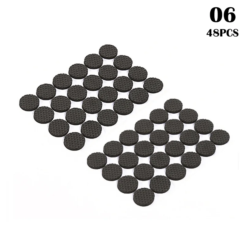 

Chair Leg Pad Table Legs Self Adhesive Feet Furniture Floor Protector Round Bottom Black Sofa Cabinet Non-Slip Mat Cover