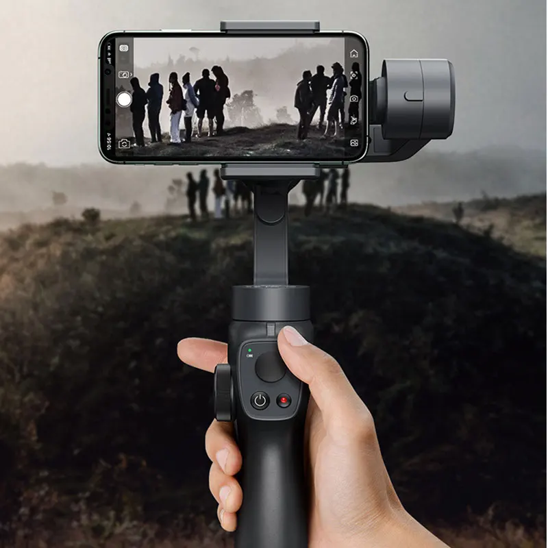 Steady Smartphone Foldable 3-Axles Gimbal Handheld Stabilizer Time-Lapse for Vlog Live Video Tripod Stabilizer Gimbal for iPhone