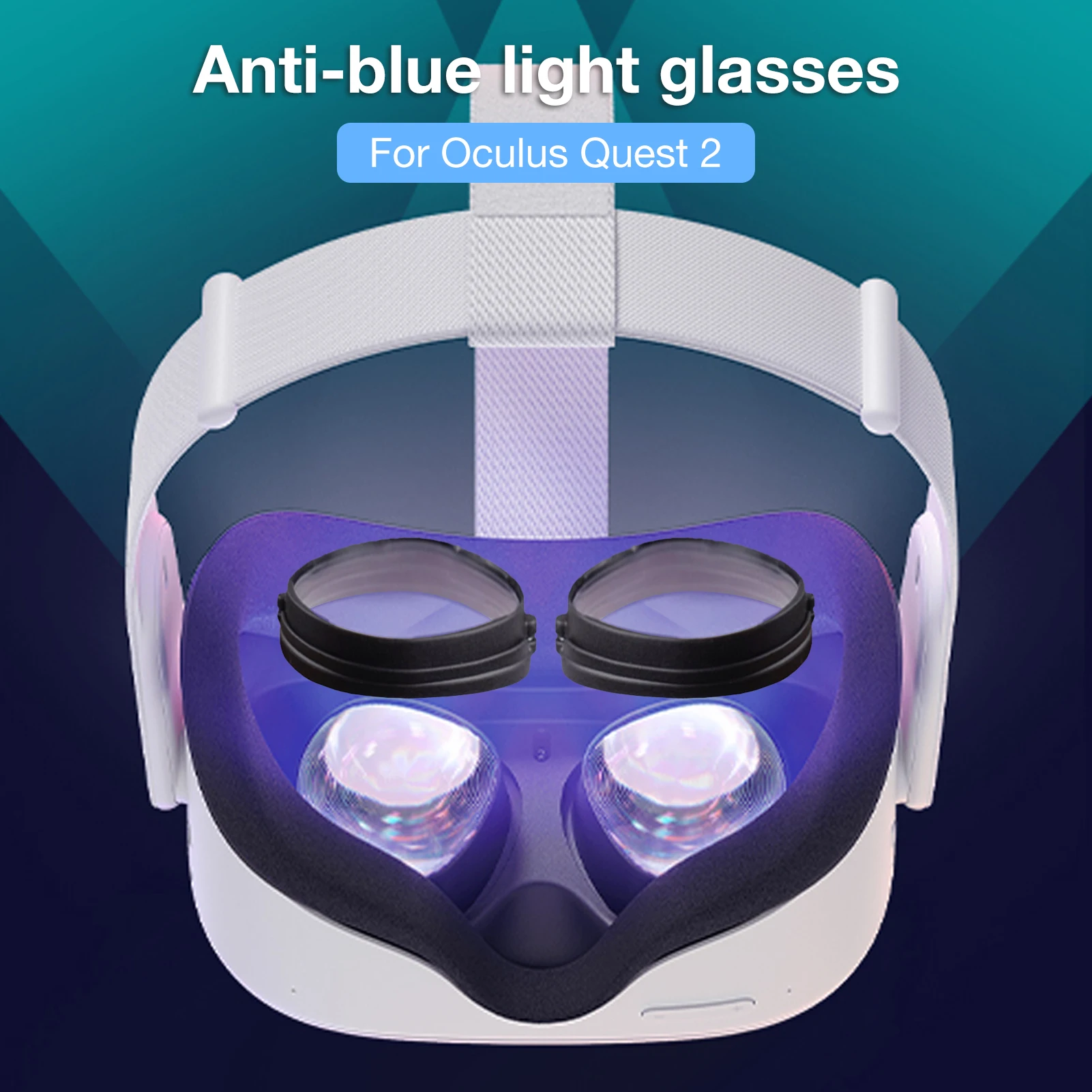 

For Oculus Quest 2 VR Magnetic Eyeglass Anti-Blue Lens Frame/Ring Customized Short Sighted Lens Protection For Oculus Quest 2
