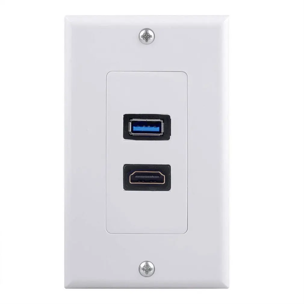 1 х 2 порта USB 3 0 Женский настенный Лицевая панель розетка удлинитель