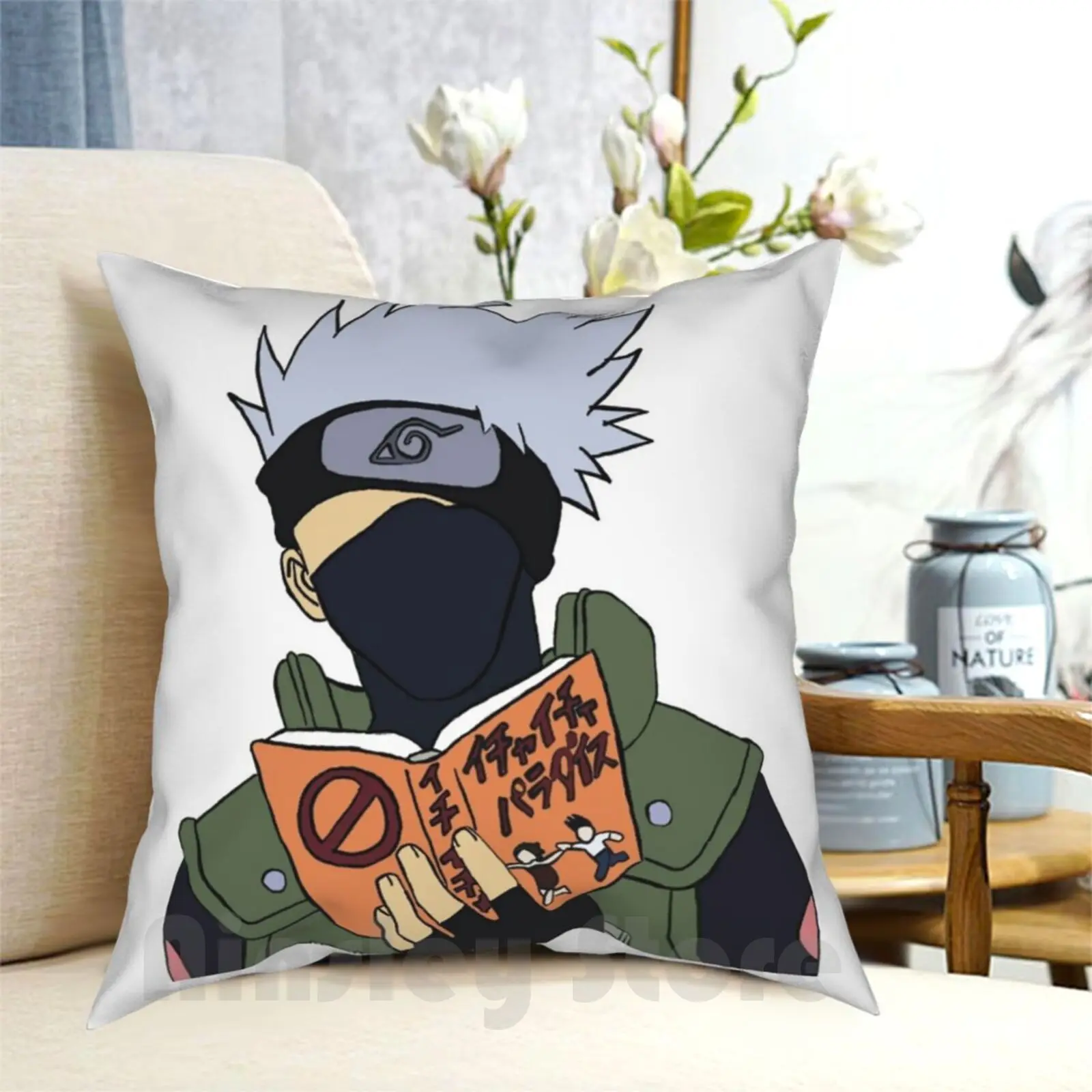 

Чехол-Подушка Kakashi с цифровым дизайном, домашняя мягкая подушка с принтом Kakashi Hatake Kakashi Team 7 Obito 6