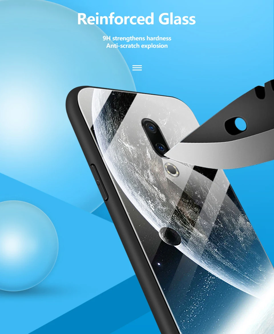 Для Meizu M882Q M892Q M872Q чехол для телефона Meizu M6T звездный узор закаленное стекло Жесткий чехол для Meizu 16Plus 16S 16X TPU оболочка