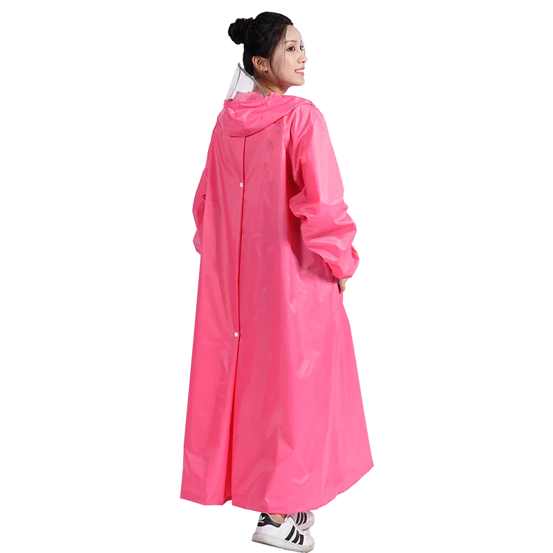 

Adult Multi-Purpose Raincoat Bicycle Rainwear Long Style Women Full Body Hiking Fashion Electromobile Padded Poncho Electric
